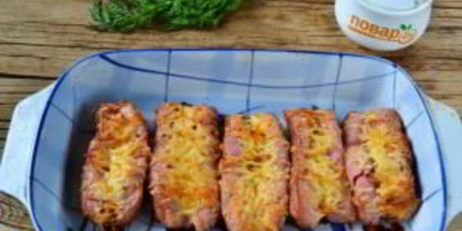 Рецепт запеченных сосисок с гречкой и рисом