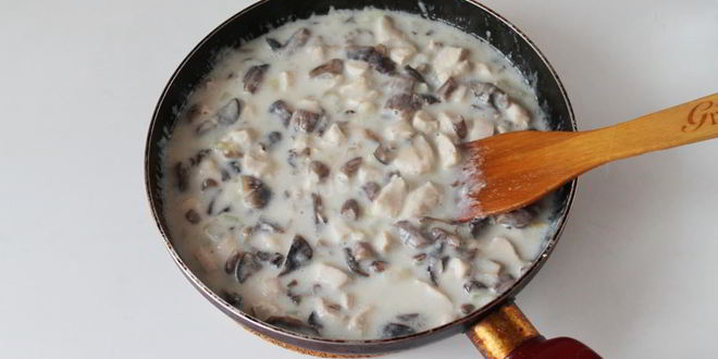 Рецепт классического жульена с курицей