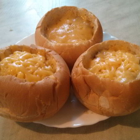 Рецепт Жульена с курицей в булочках