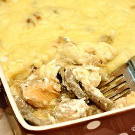 Рецепт Жульена с рыбой и грибами