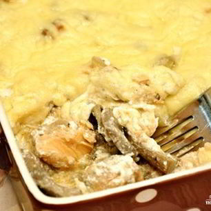 Рецепт Жульена с рыбой и грибами