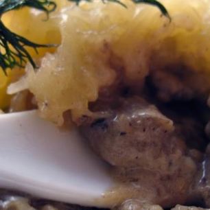 Рецепт Жюльена из грибов и баклажанов