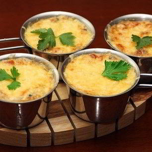 Рецепт Жюльена с курицей и вешенками